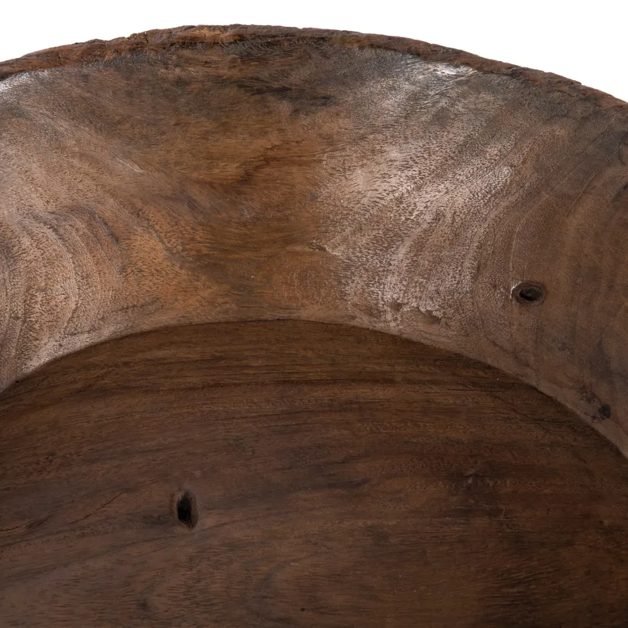 Phil Round Decorative Bowl - Brown, Wood