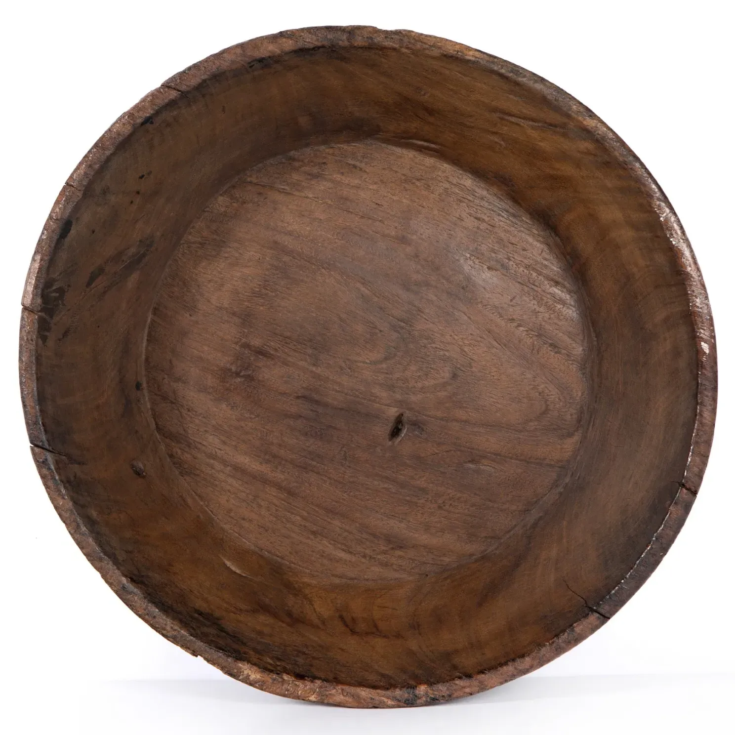 Phil Round Decorative Bowl - Brown, Wood