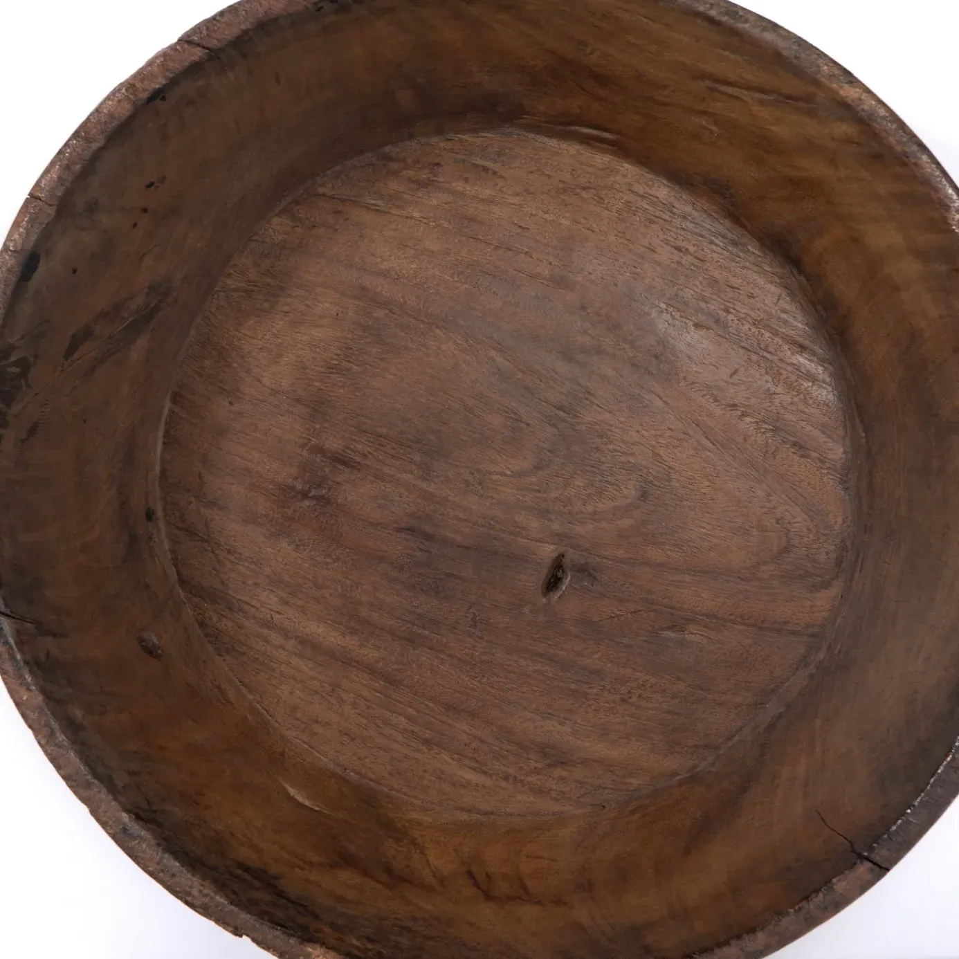 Phil Round Decorative Bowl - Brown, Wood