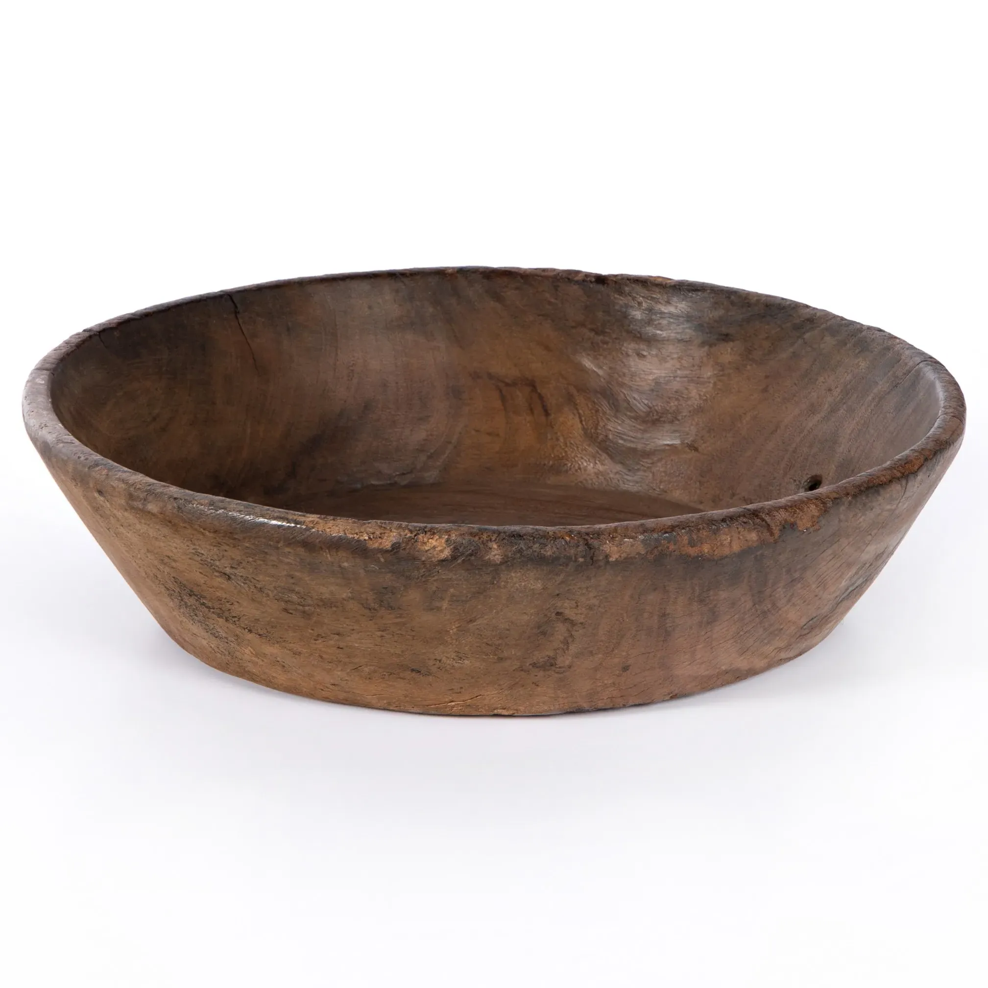 Phil Round Decorative Bowl - Brown, Wood image