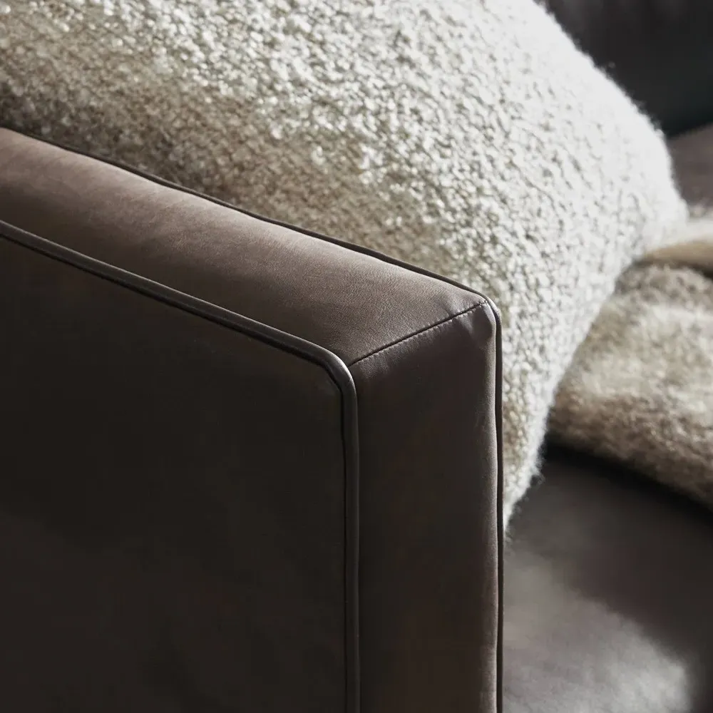 Phillip 3-Seater Sofa - Cigar, Leather