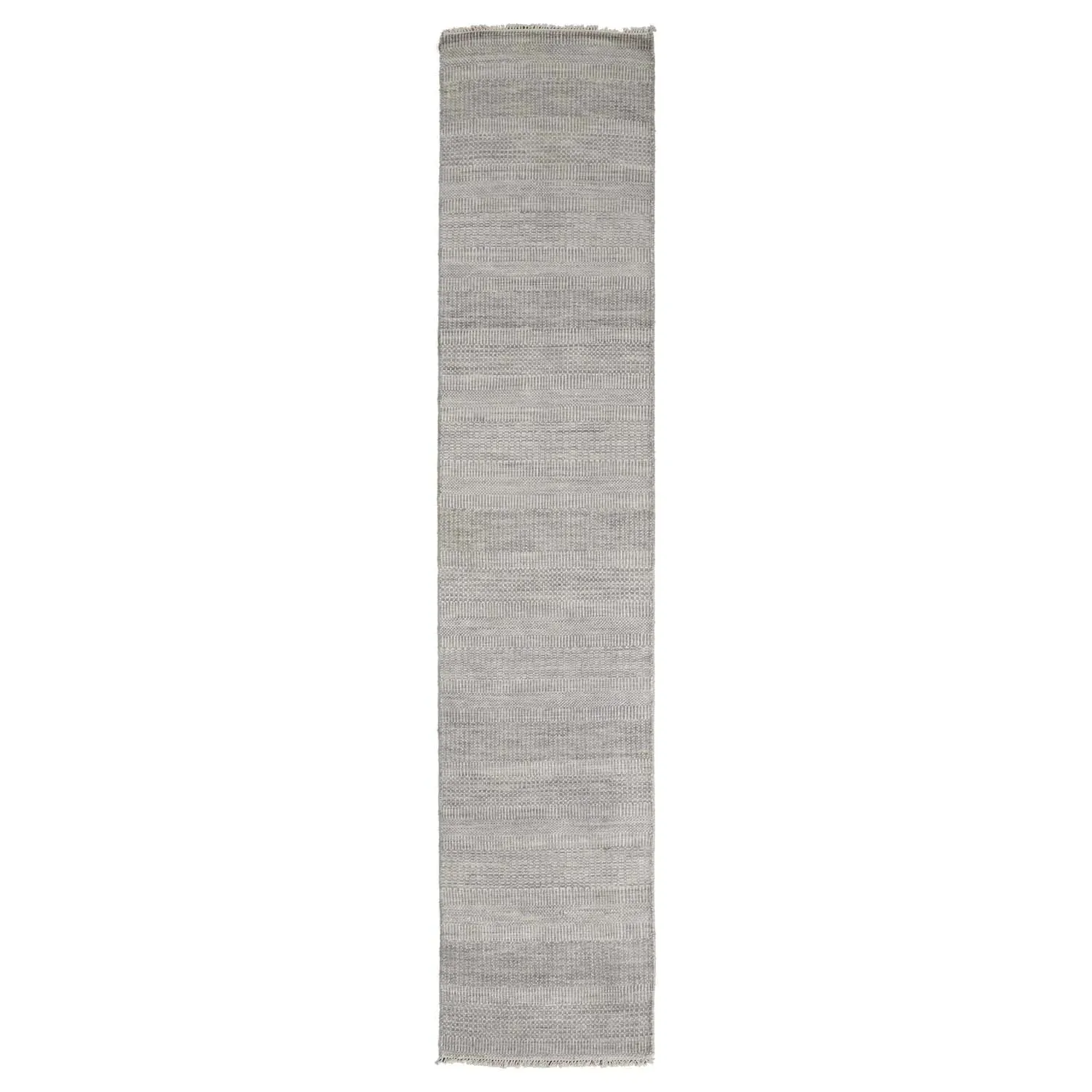 Phineas Striped Hand Knotted Rug - Grey, Wool