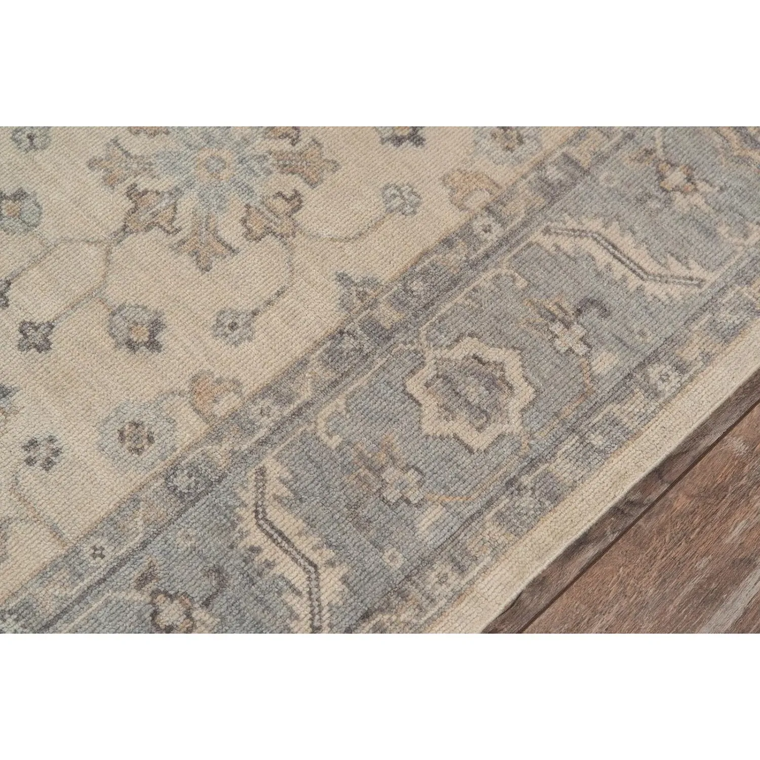 Phoebe Oriental Patterned Hand Knotted Rug - Beige, Wool