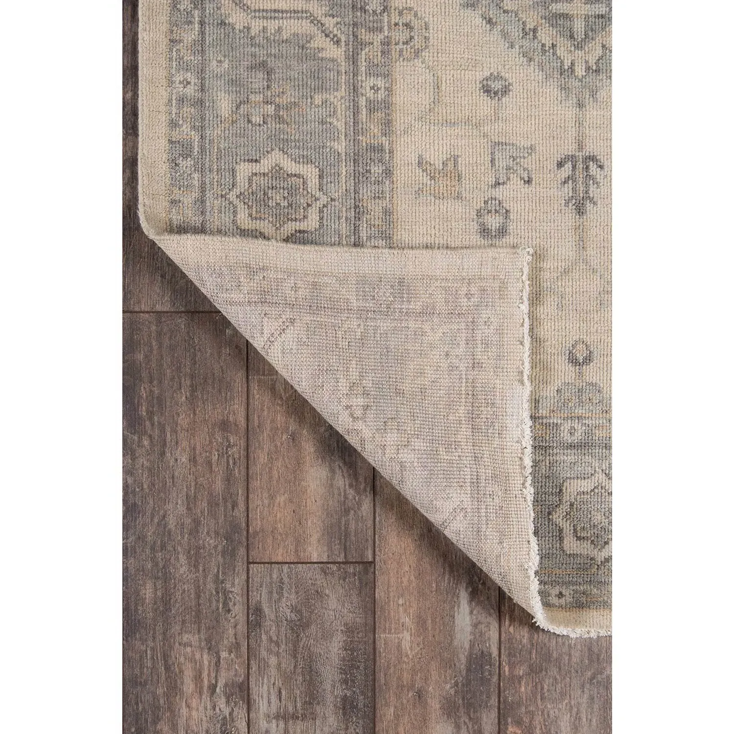 Phoebe Oriental Patterned Hand Knotted Rug - Beige, Wool