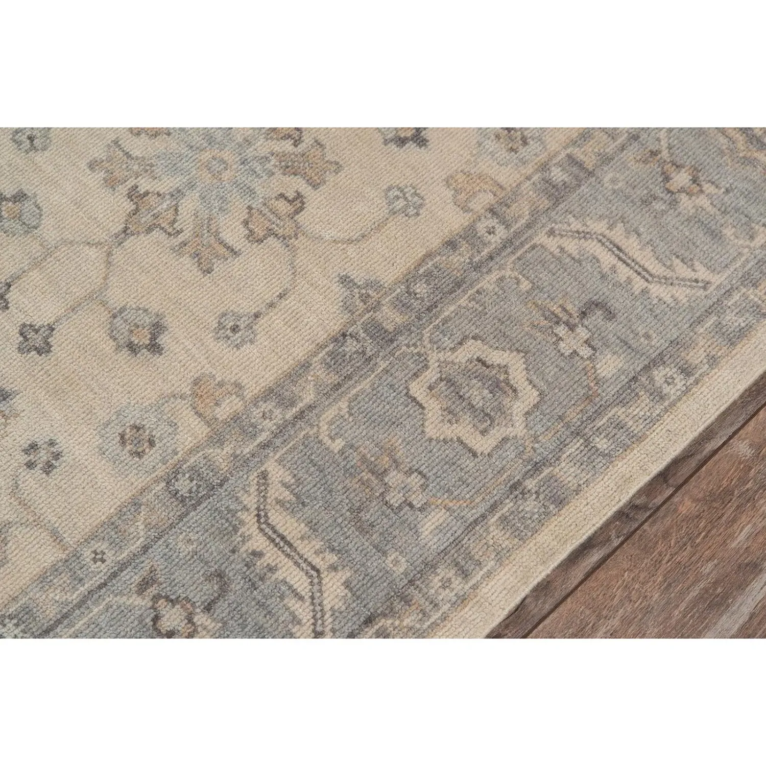 Phoebe Oriental Patterned Hand Knotted Rug - Beige, Wool