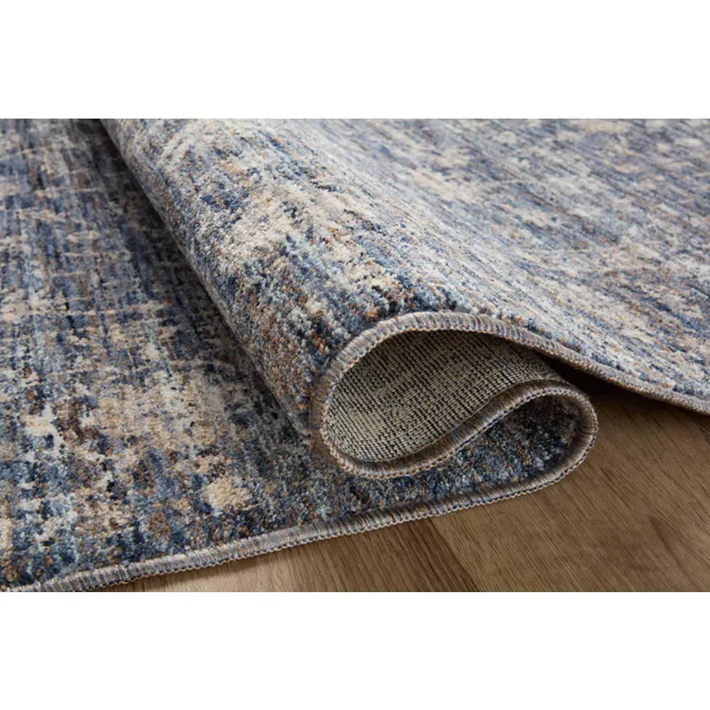 Phyra Ushak Patterned Rug Sample - Midnight Black, Polyester