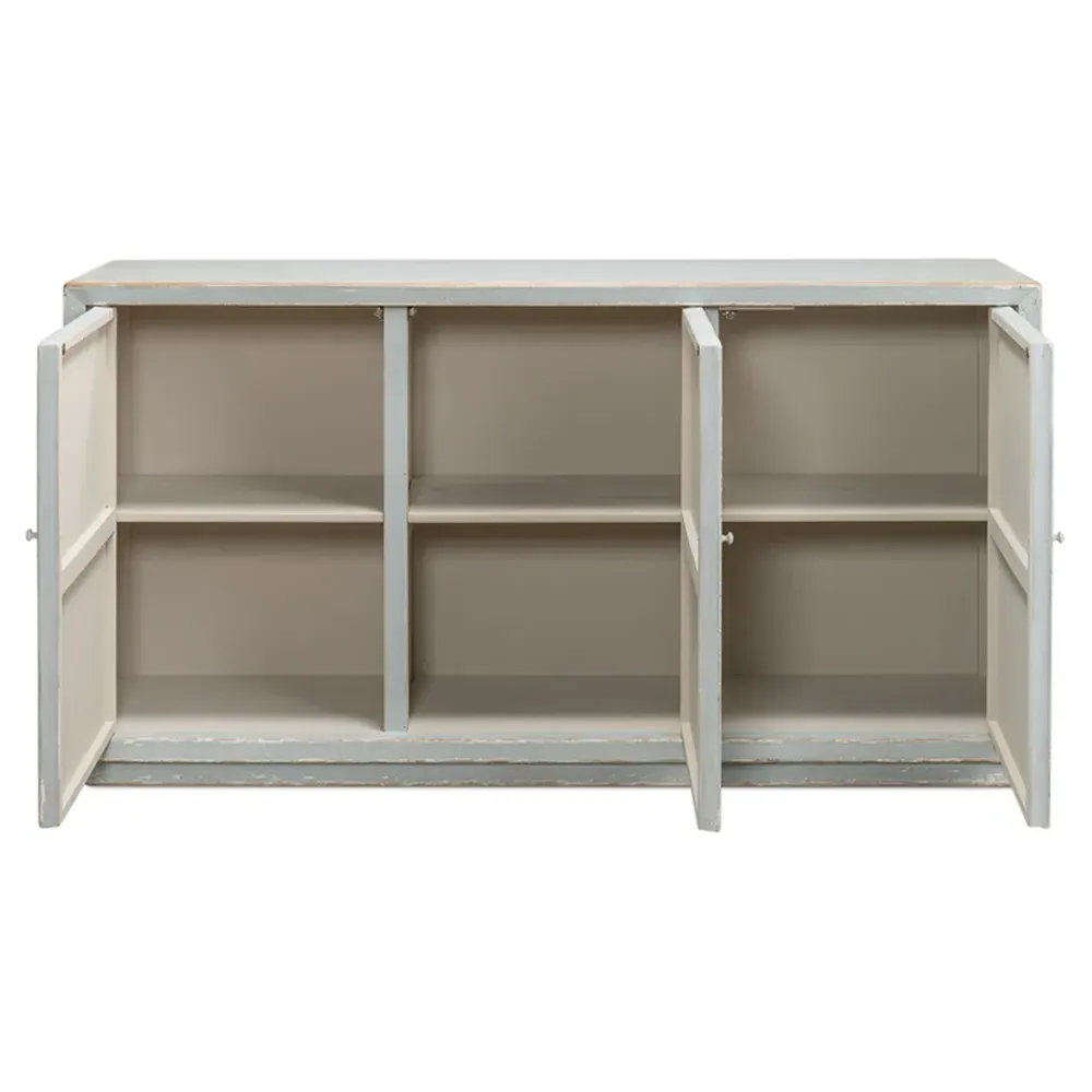 Phyrren Reclaimed Wood Sideboard - Light Blue