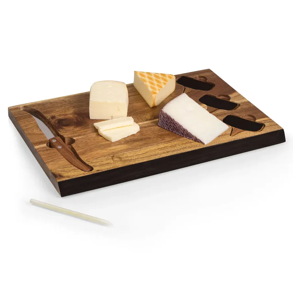Pierre Charcuterie Cheese Cutting Board Set - Brown, Acacia Wood
