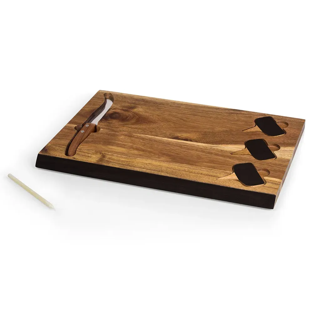 Pierre Charcuterie Cheese Cutting Board Set - Brown, Acacia Wood image