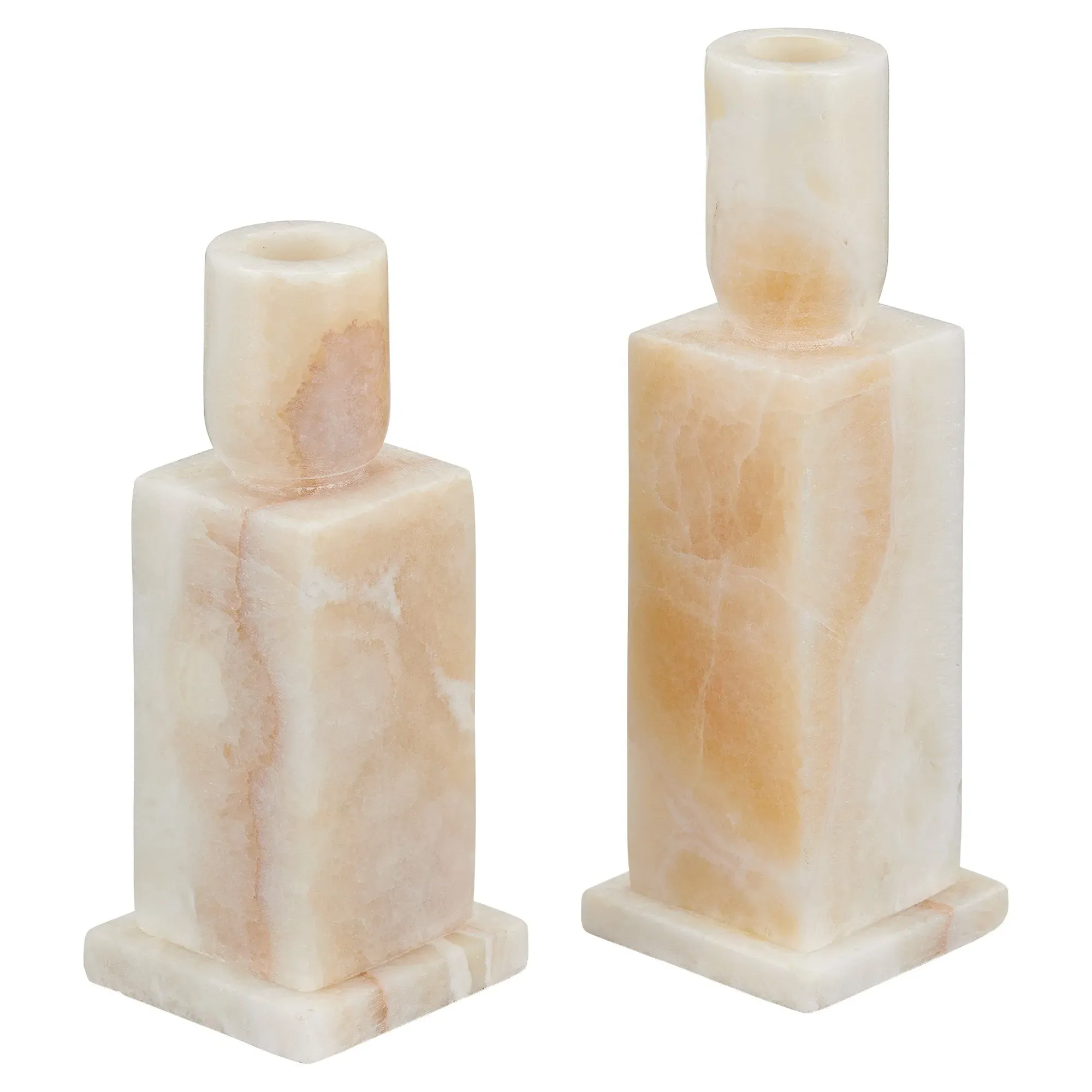 Plutos Candlestick Holder Set of 2 - Cream, Onyx image