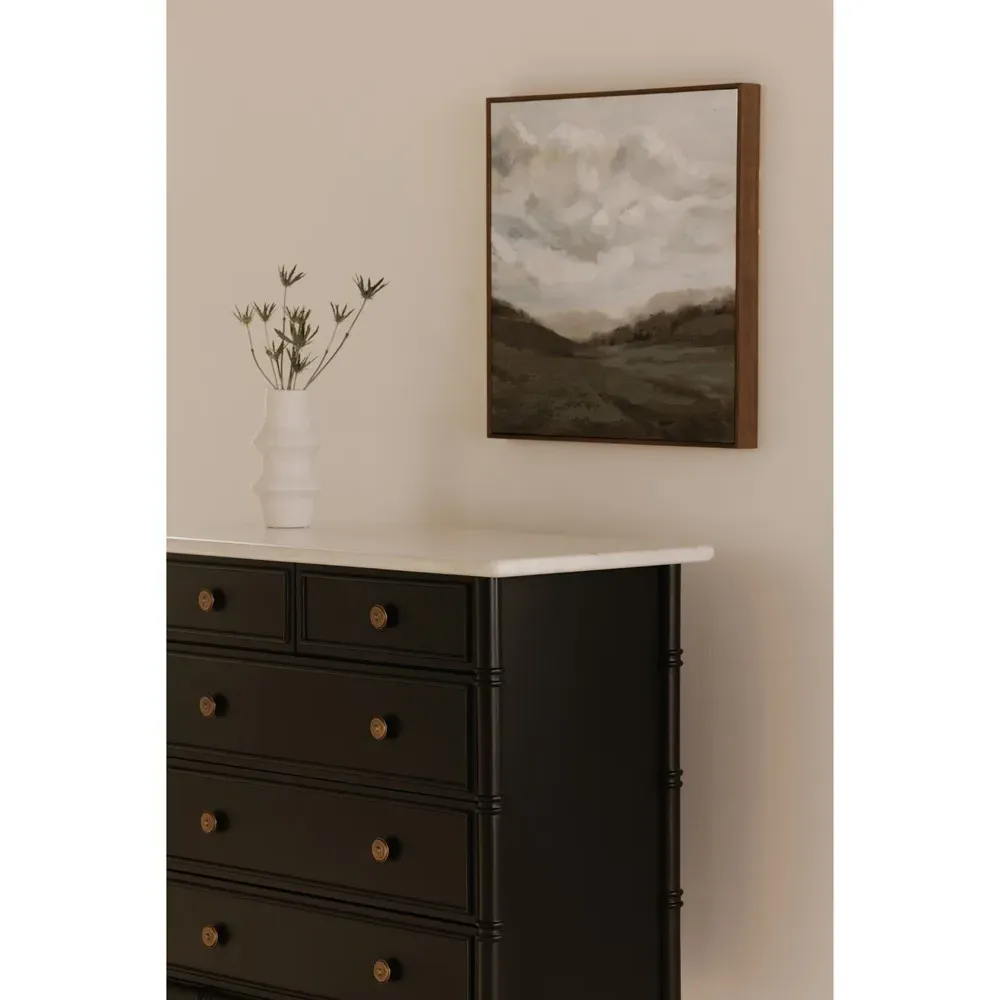 Poema Dresser - Black, Marble
