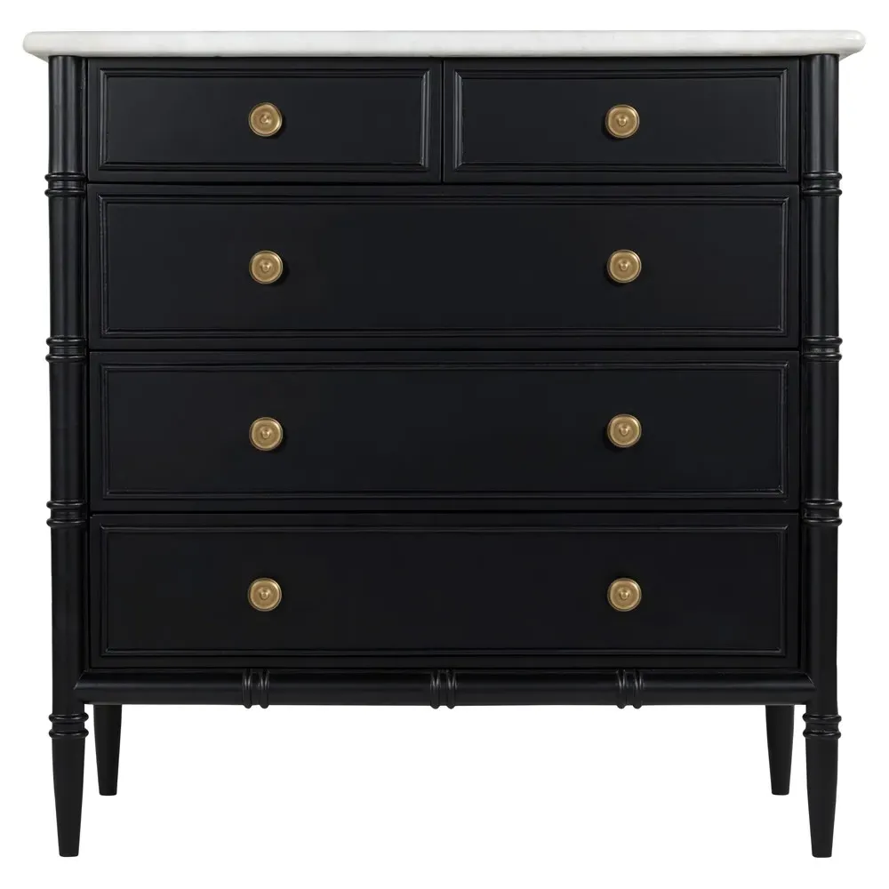 Poema Dresser - Black, Marble