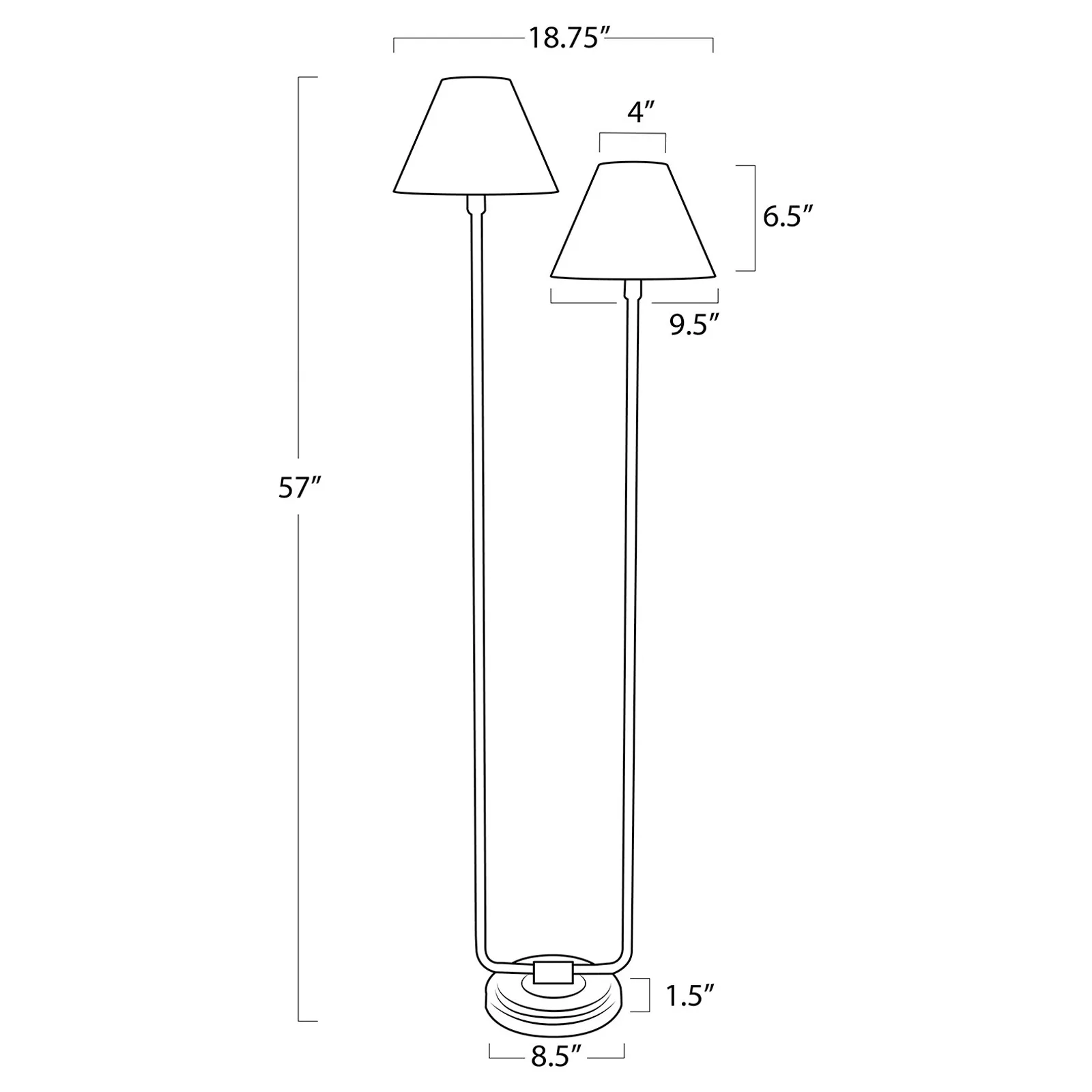 Polly Rattan Shade Floor Lamp - Natural Brass, Steel