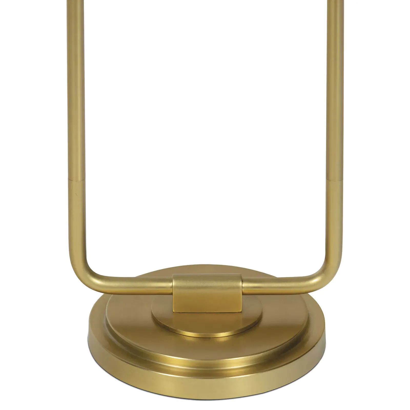 Polly Scalloped Floor Lamp - White, Brass