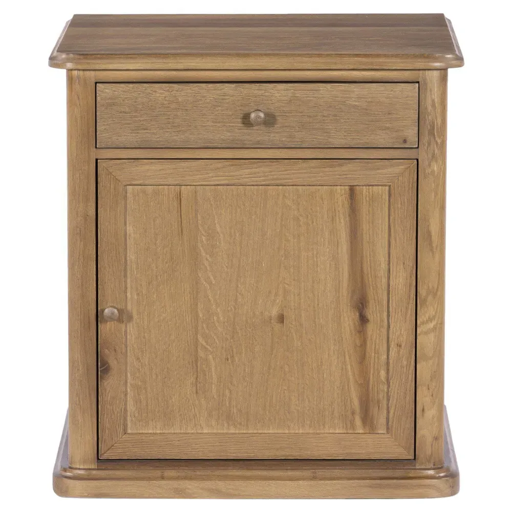 Poppy Nightstand with Storage - Saddle Brown, Oak image