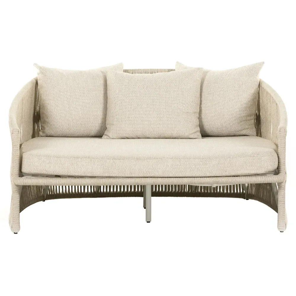 Porter Coastal Beach Outdoor Daybed - Beige, Aluminum image