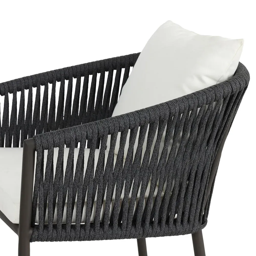 Porter Outdoor Counter Stool - White, Aluminum