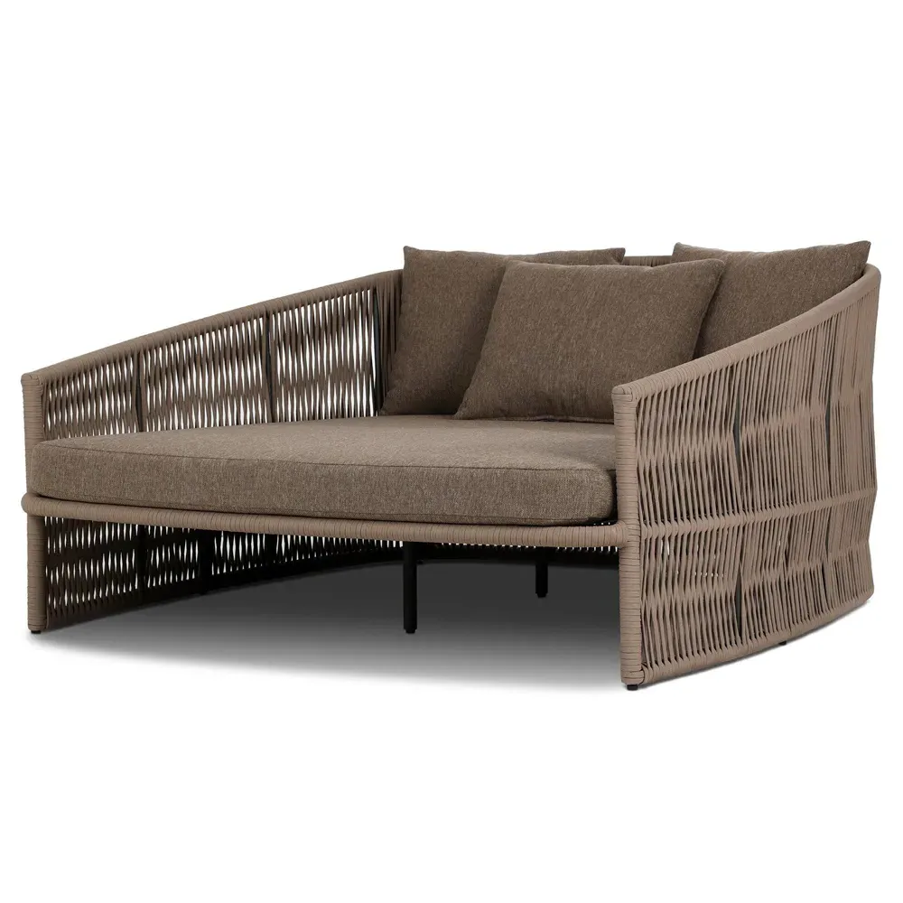 Porter Outdoor Daybed - Brown, Aluminum