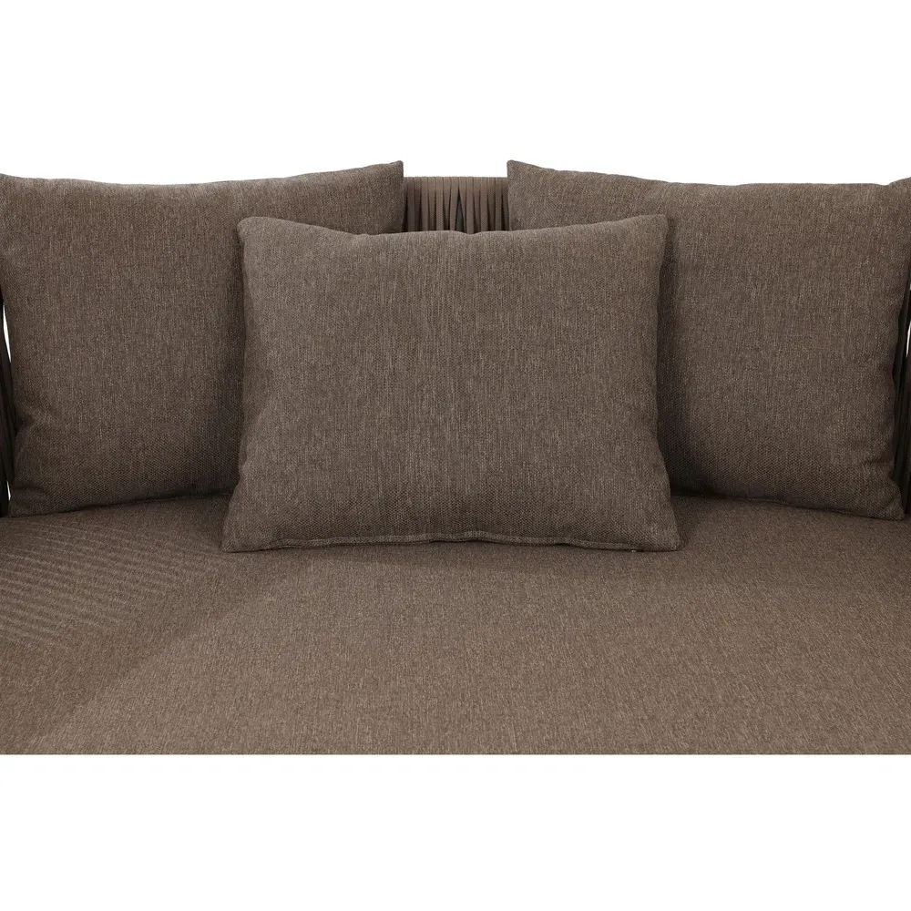 Porter Outdoor Daybed - Brown, Aluminum