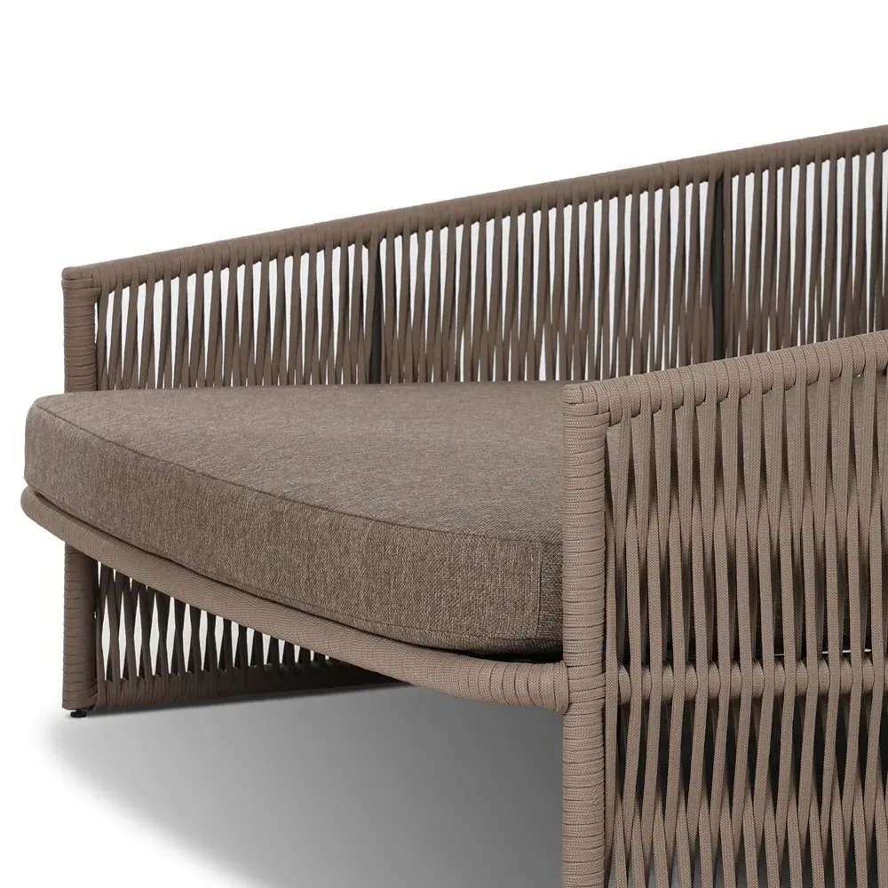 Porter Outdoor Daybed - Brown, Aluminum