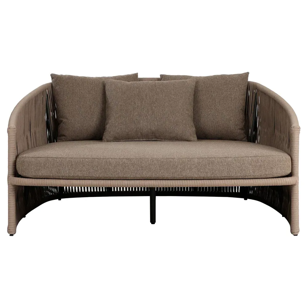 Porter Outdoor Daybed - Brown, Aluminum