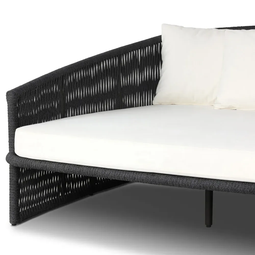 Porter Outdoor Daybed - White, Aluminum