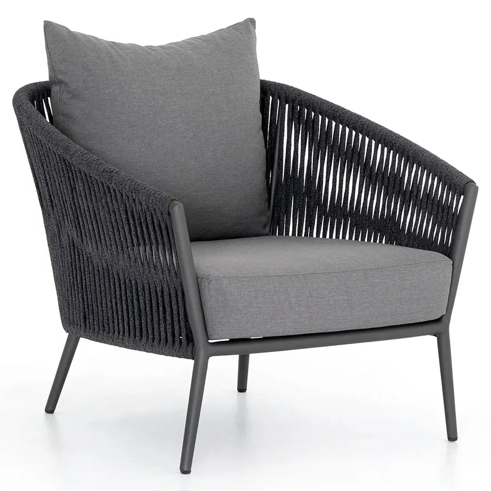 Porter Outdoor Lounge Chair - Grey, Aluminum