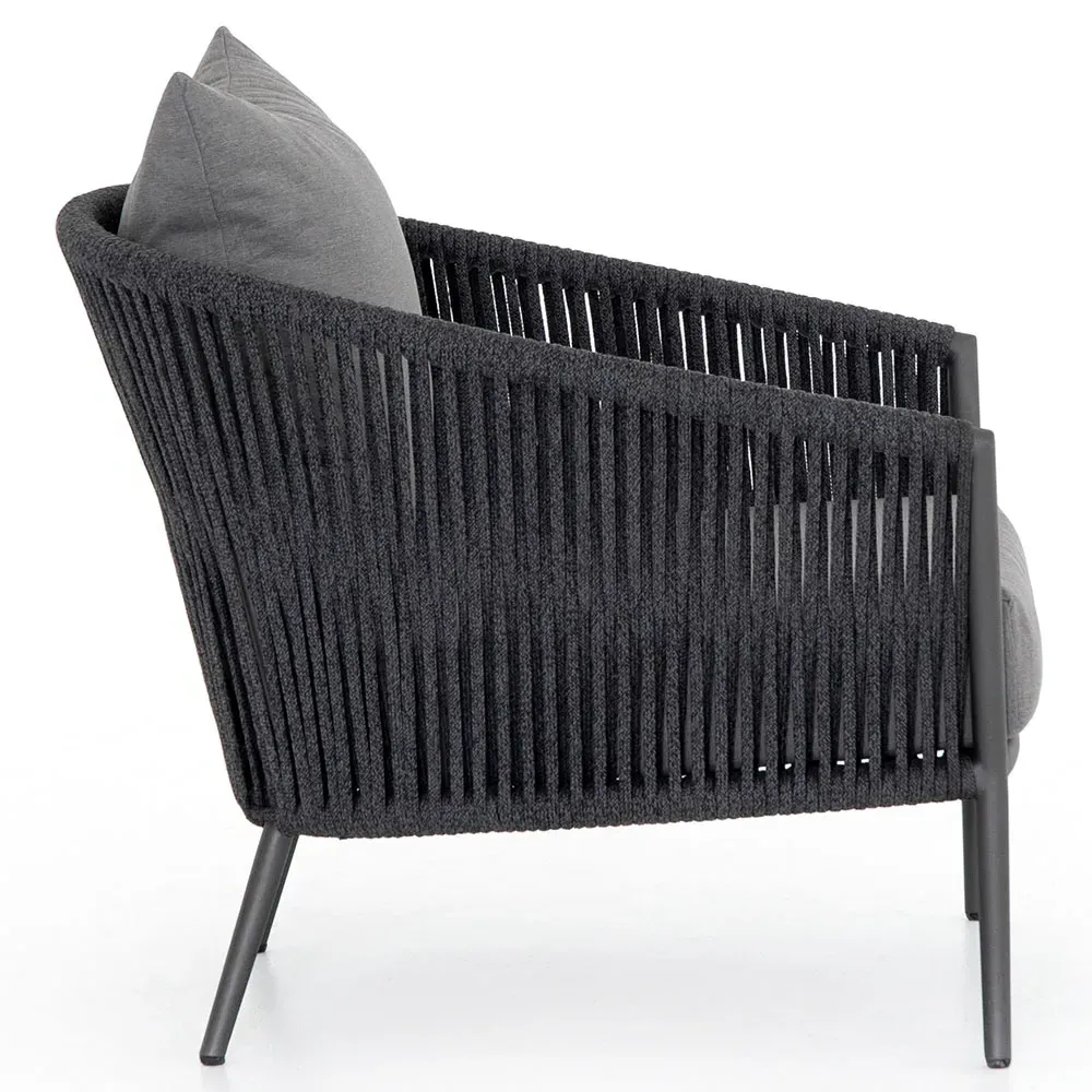 Porter Outdoor Lounge Chair - Grey, Aluminum