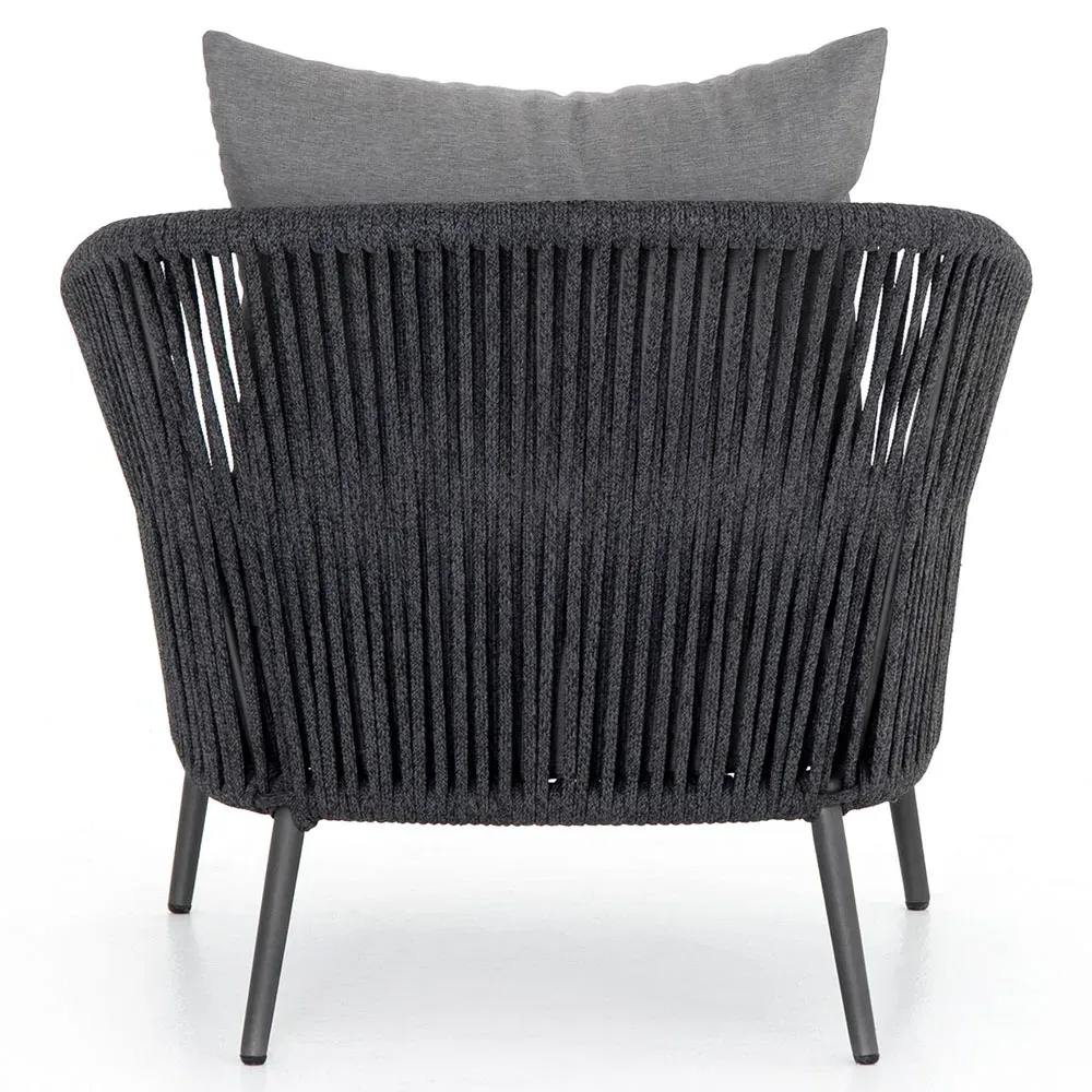 Porter Outdoor Lounge Chair - Grey, Aluminum