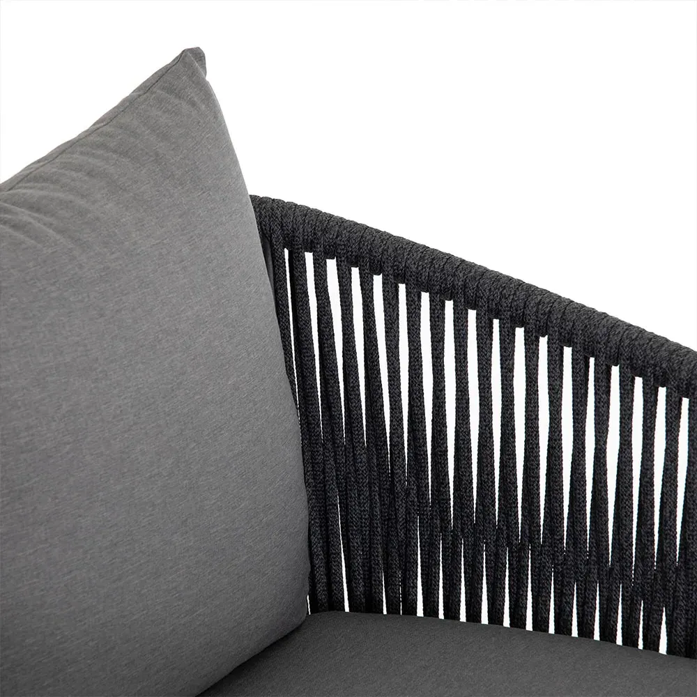 Porter Outdoor Lounge Chair - Grey, Aluminum