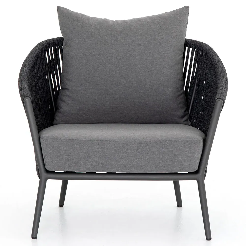 Porter Outdoor Lounge Chair - Grey, Aluminum