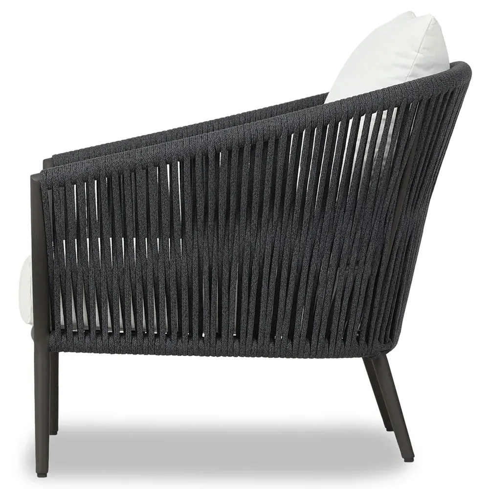 Porter Outdoor Lounge Chair - White, Aluminum