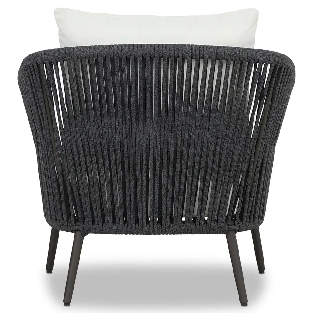 Porter Outdoor Lounge Chair - White, Aluminum