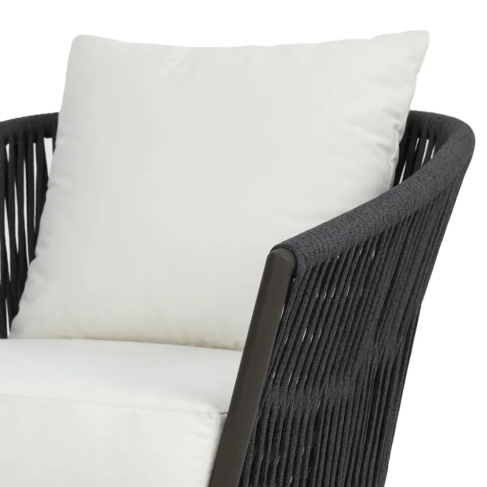 Porter Outdoor Lounge Chair - White, Aluminum