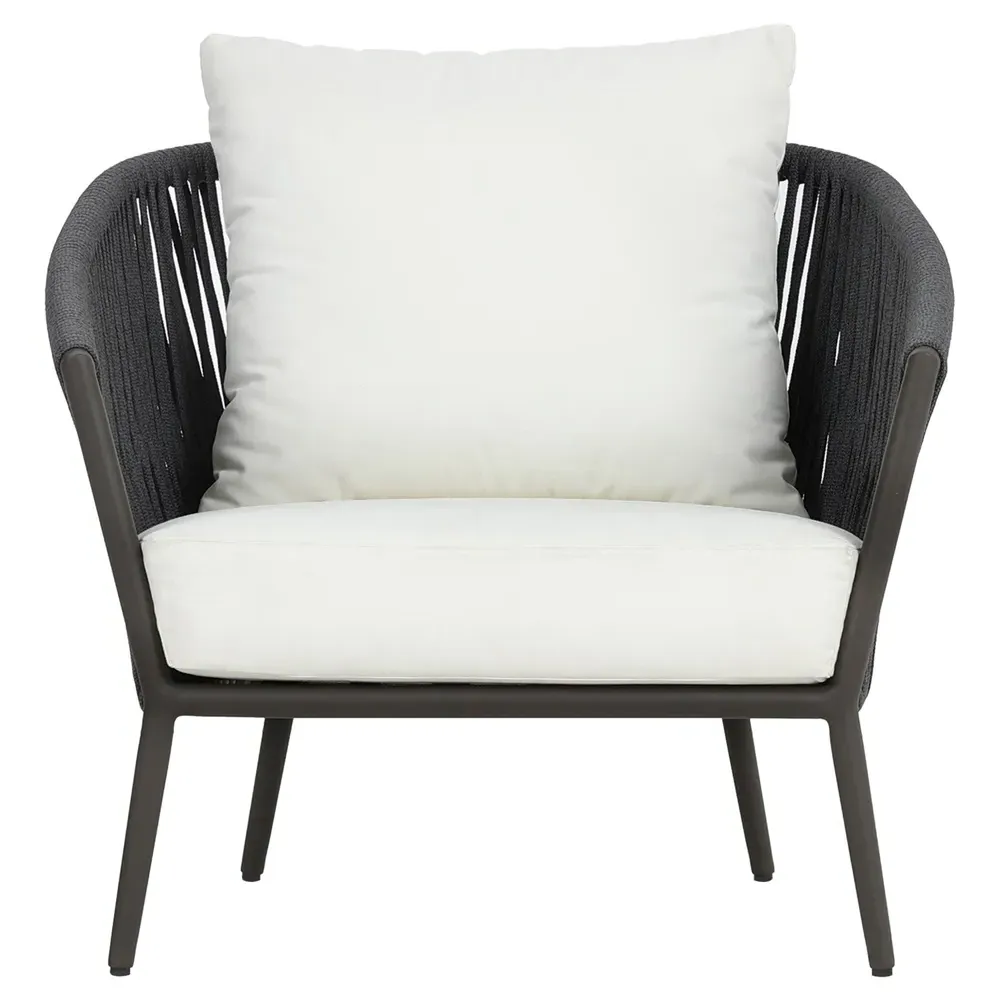 Porter Outdoor Lounge Chair - White, Aluminum