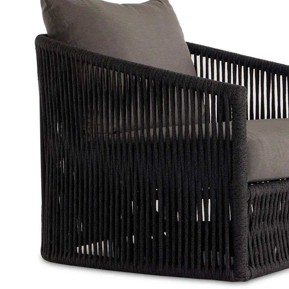 Porter Outdoor Swivel Lounge Chair - Grey, Aluminum