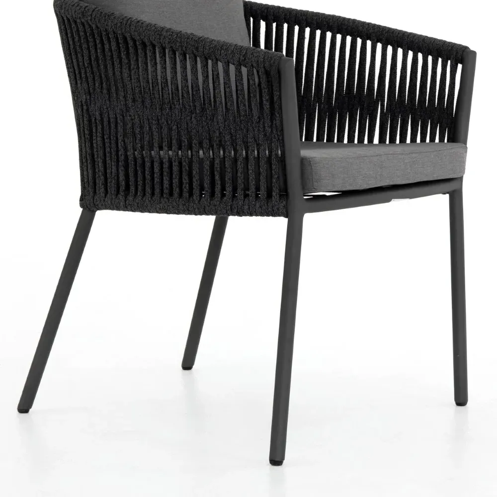 Porter Tall Outdoor Dining Chair - Grey, Metal