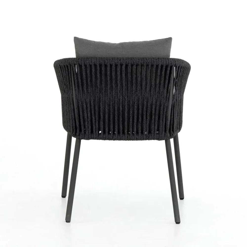 Porter Tall Outdoor Dining Chair - Grey, Metal