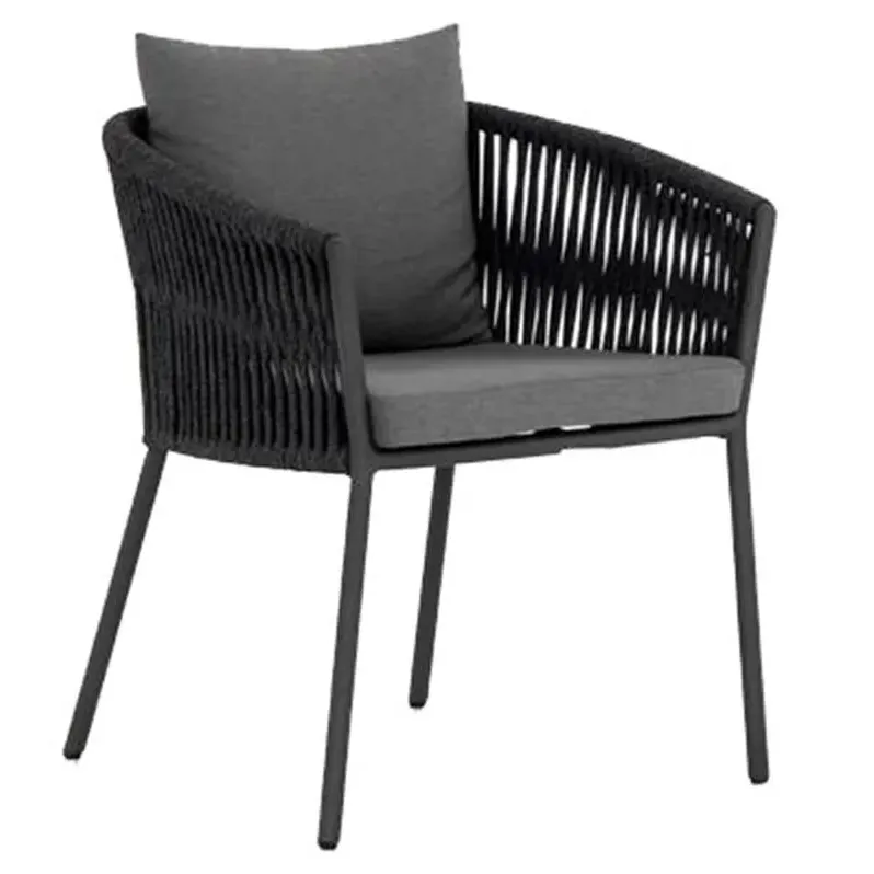 Porter Tall Outdoor Dining Chair - Grey, Metal