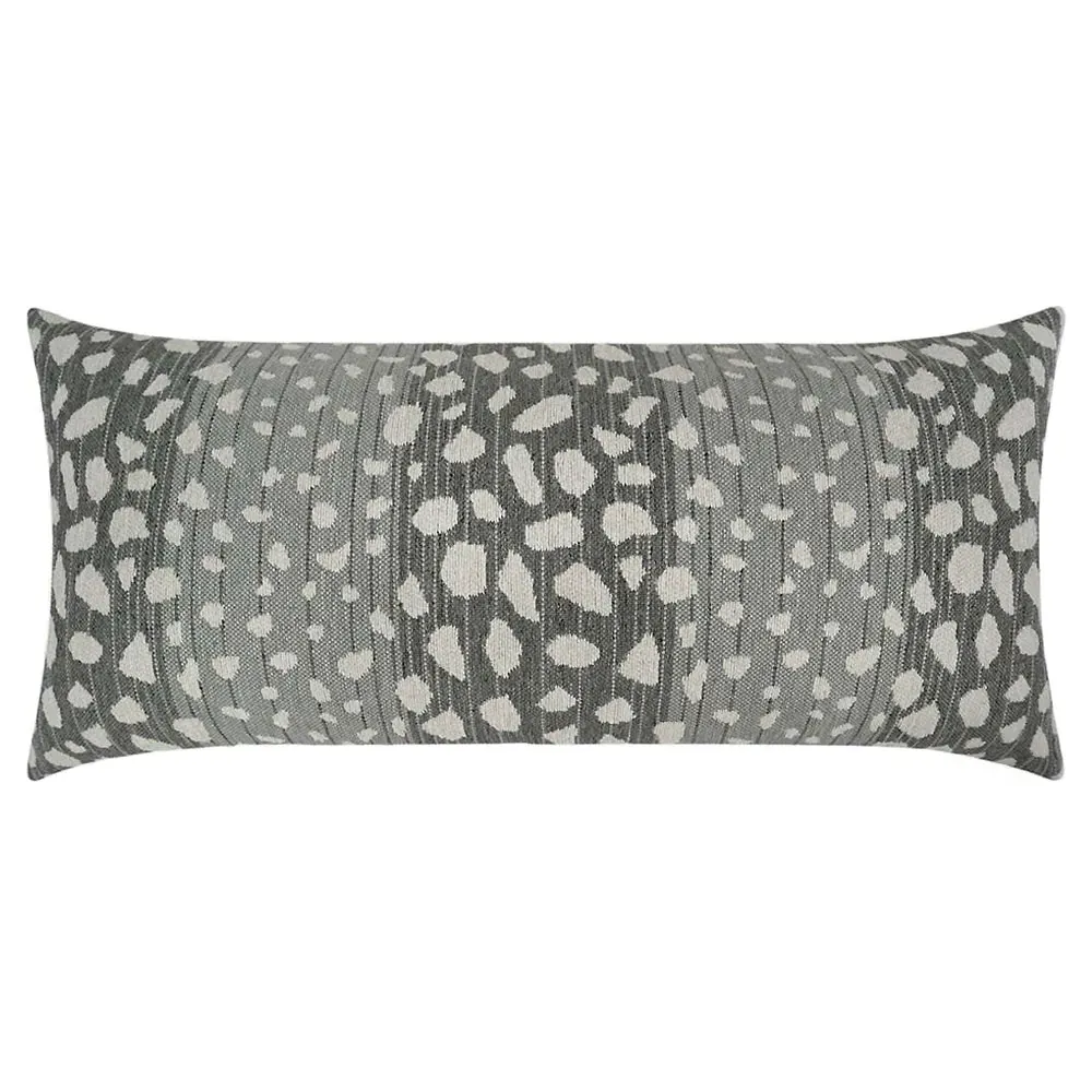Portia Animal Print Lumbar Pillow - Grey, Polypropylene image