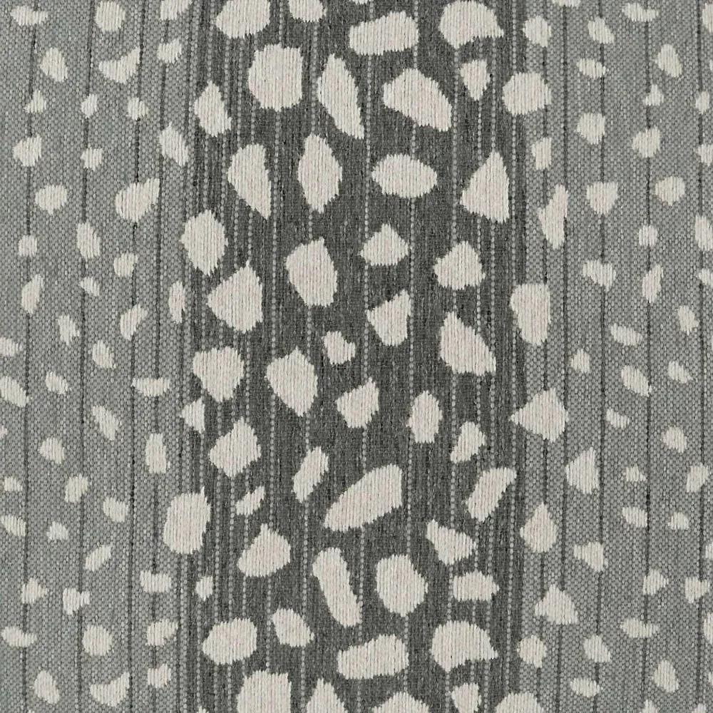 Portia Animal Print Throw Pillow - Grey, Polypropylene