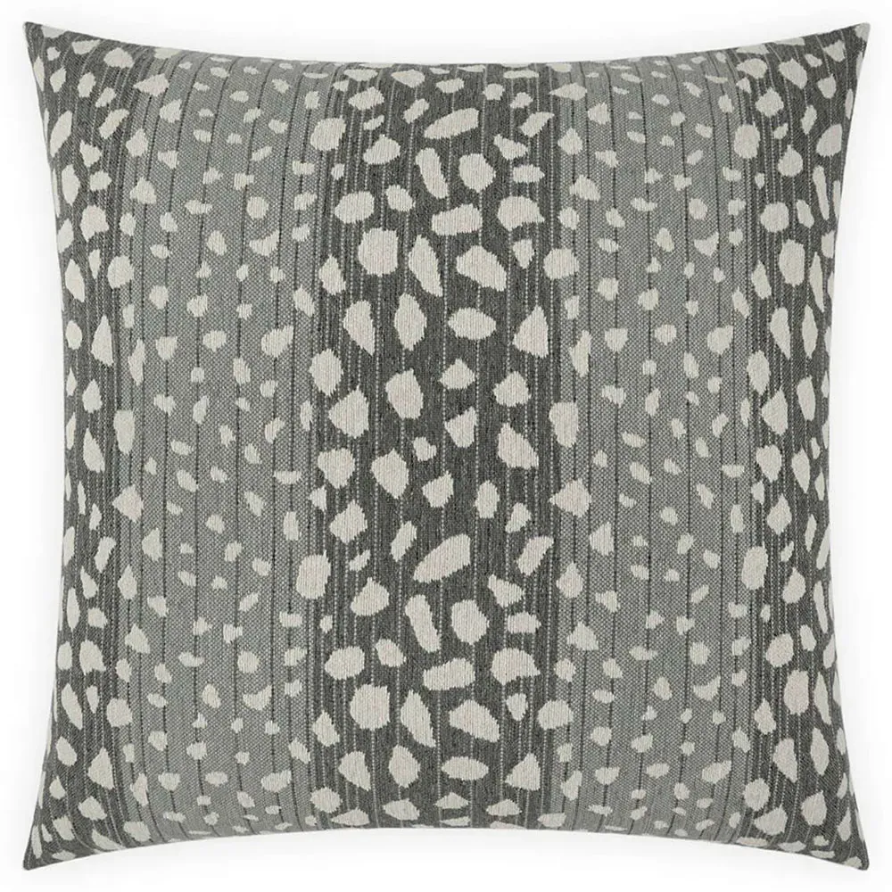 Portia Animal Print Throw Pillow - Grey, Polypropylene