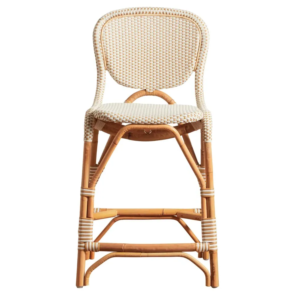 Portia Outdoor Counter Stool - Brown, Rattan