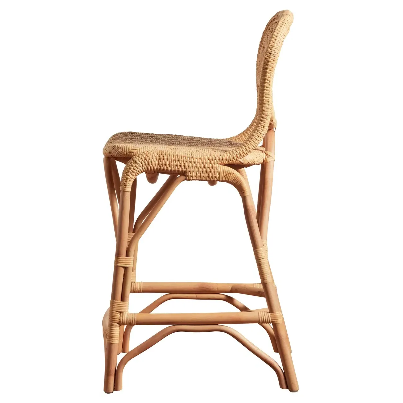 Portia Woven Counter Stool - Natural, Rattan