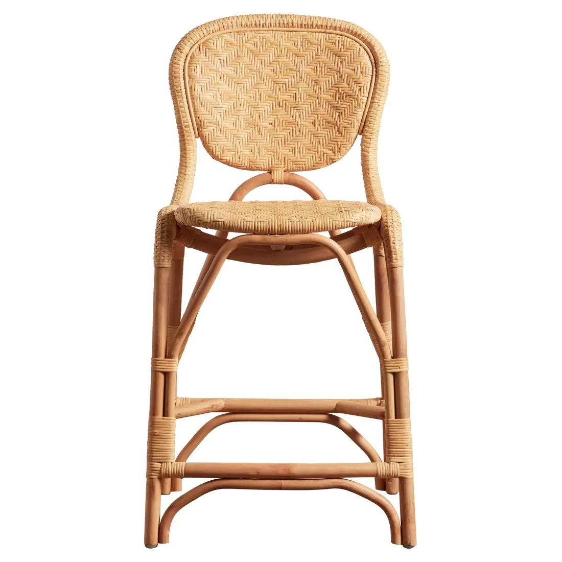 Portia Woven Counter Stool - Natural, Rattan