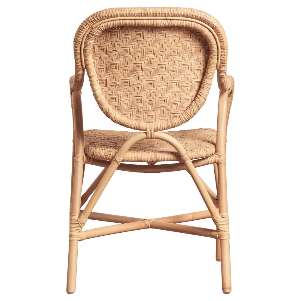 Portia Woven Dining Arm Chair - Natural, Rattan