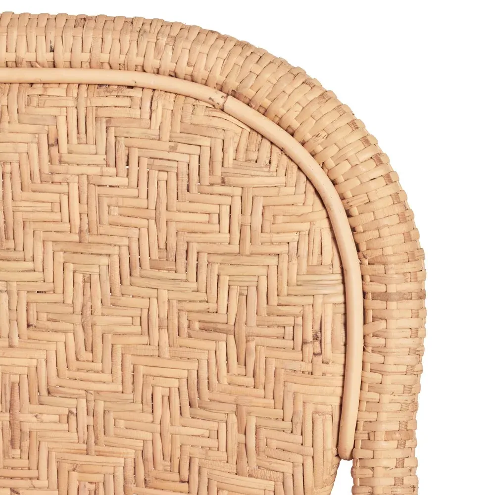 Portia Woven Dining Arm Chair - Natural, Rattan