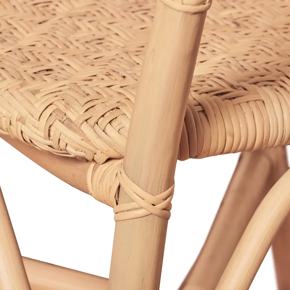 Portia Woven Dining Arm Chair - Natural, Rattan