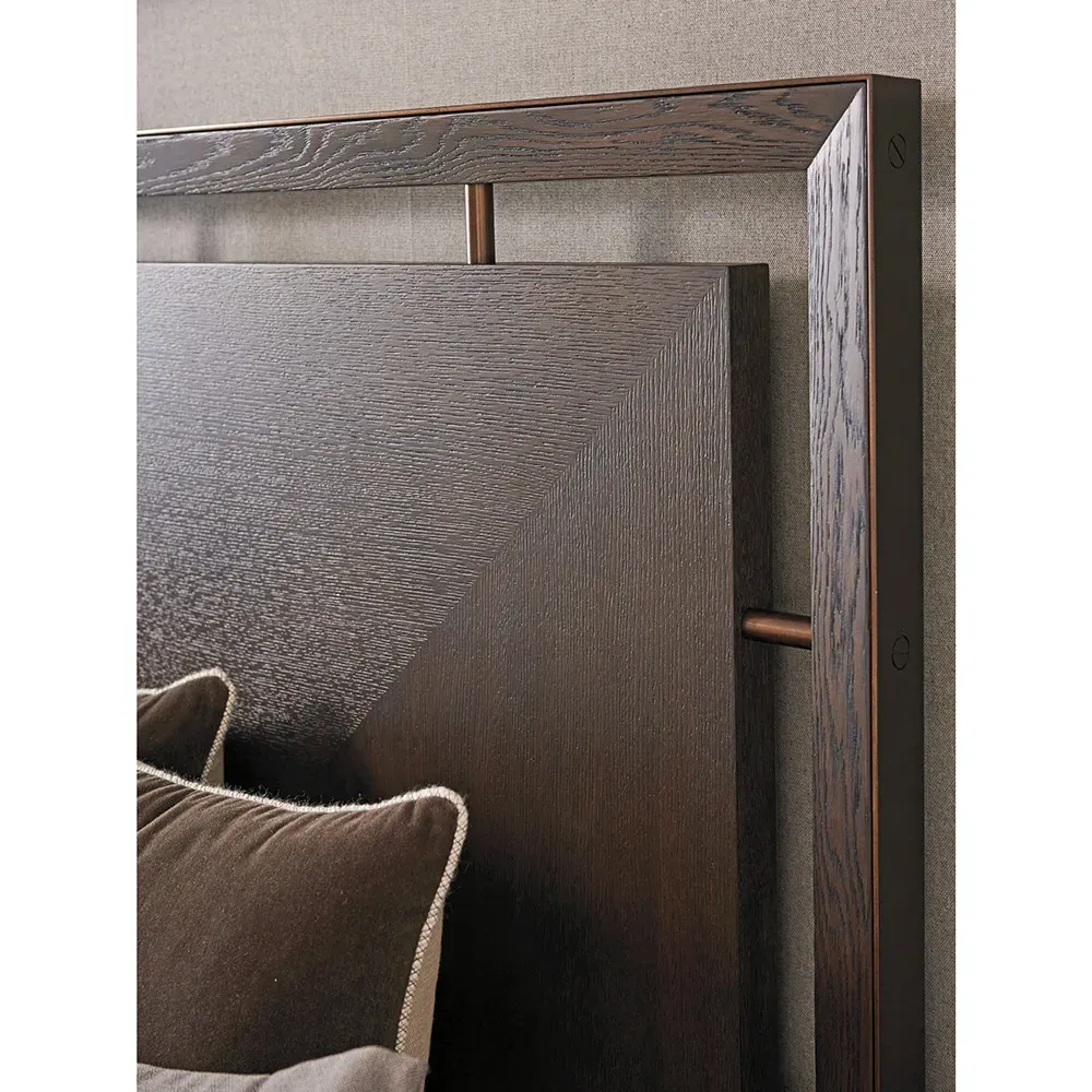 Post Ranch Cal King Headboard - Brown, Veneer Wood