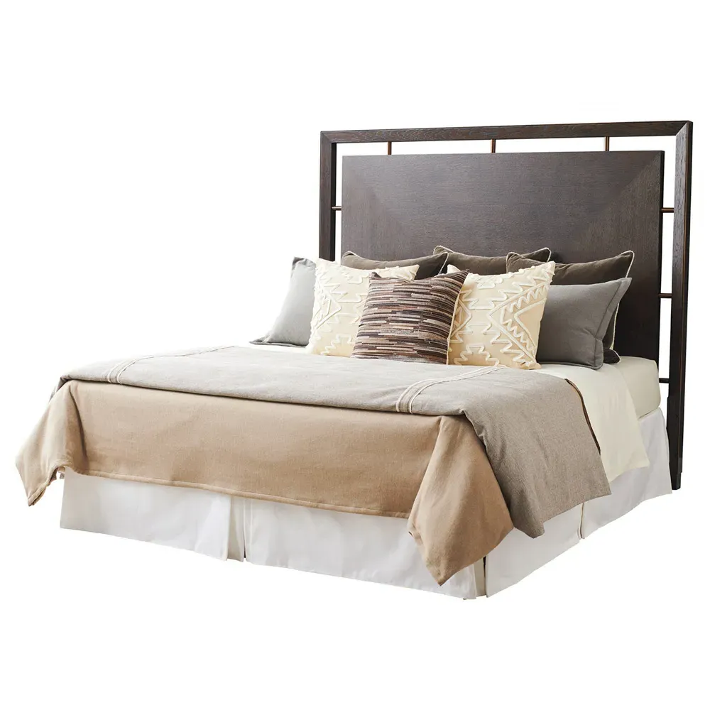 Post Ranch Queen Headboard - Brown, Veneer Wood image